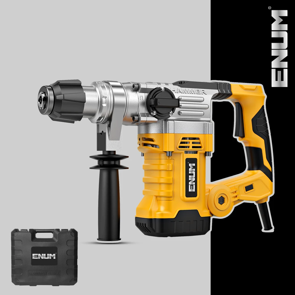 ENUM  Electric Hammer Drill Machine Heavy Duty Rotary Hammer Drills for DIY Rated Voltage 220V