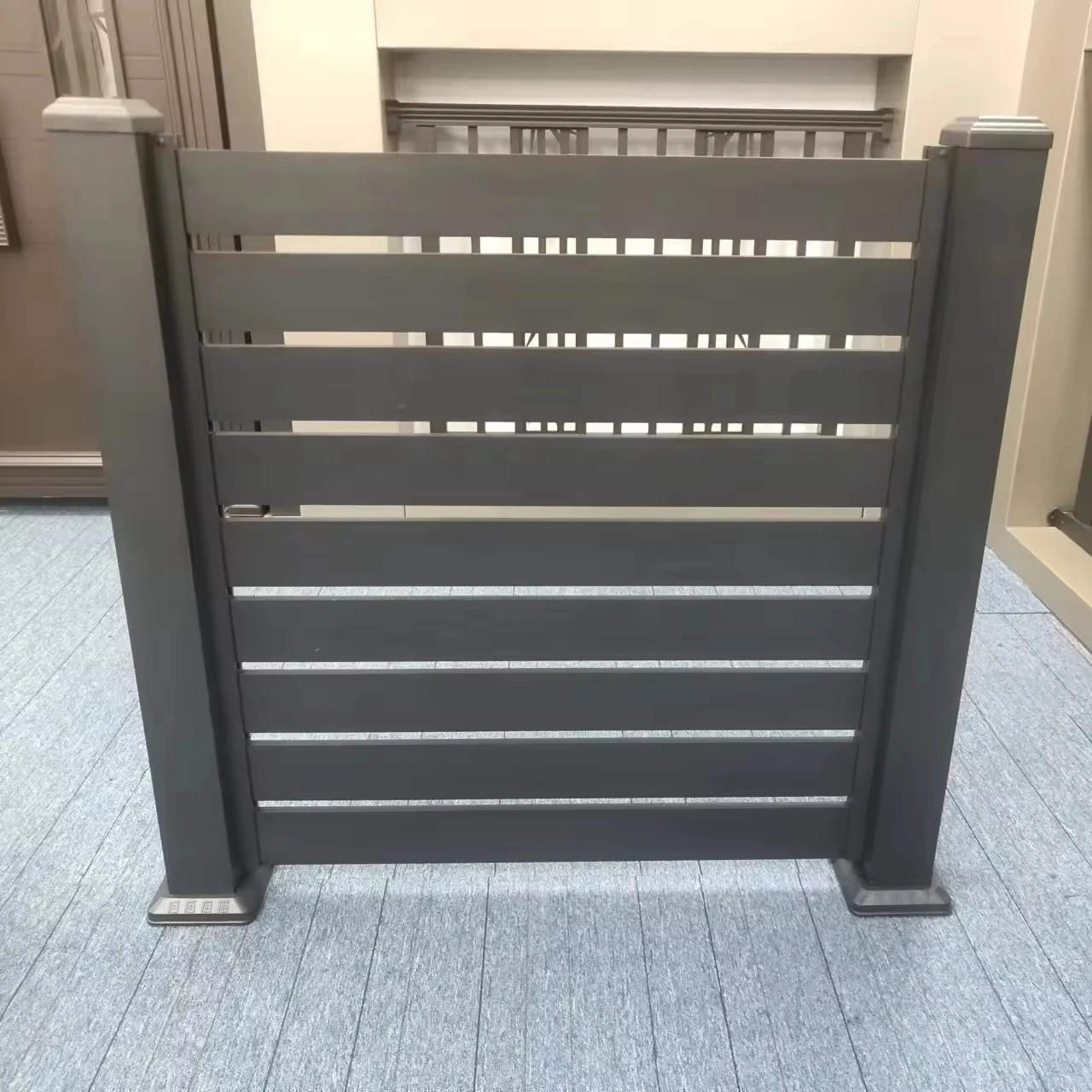 factory price high quality ornamental powder coated black welded garden aluminum fence
