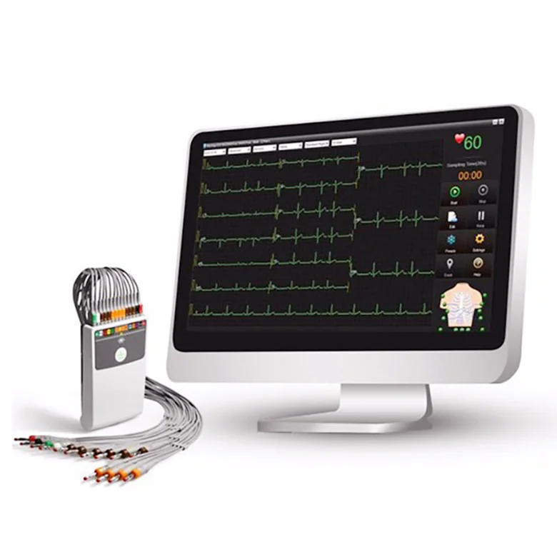 Лучшая цена CE ISO ЭКГ машина ecg SE-1515 изделия медицинского назначения больница 12/16/18 привести беспроводной электрокардиограф машины