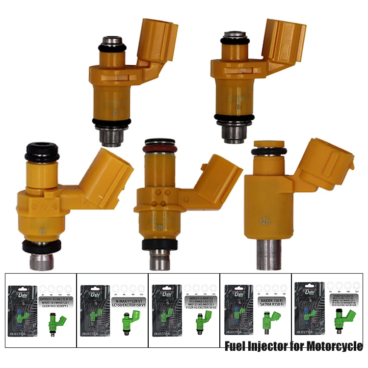 USHI RACING China Manufacturer 6 8 10 12 Holes Racing Motorcycle Injection Nozzle Fuel Injector for Yamaha Honda Suzuki