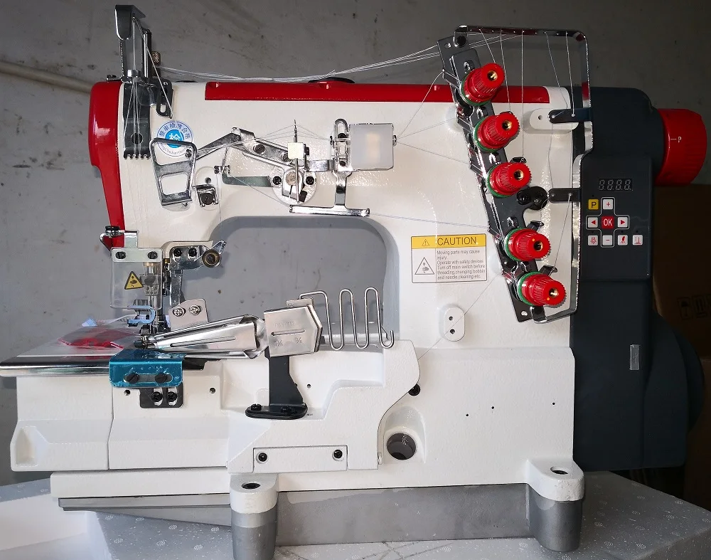 QY-500-2D four needle six thread high speed stretch sewing machine T-shirt underwear Sweatshirt hem sewing machine