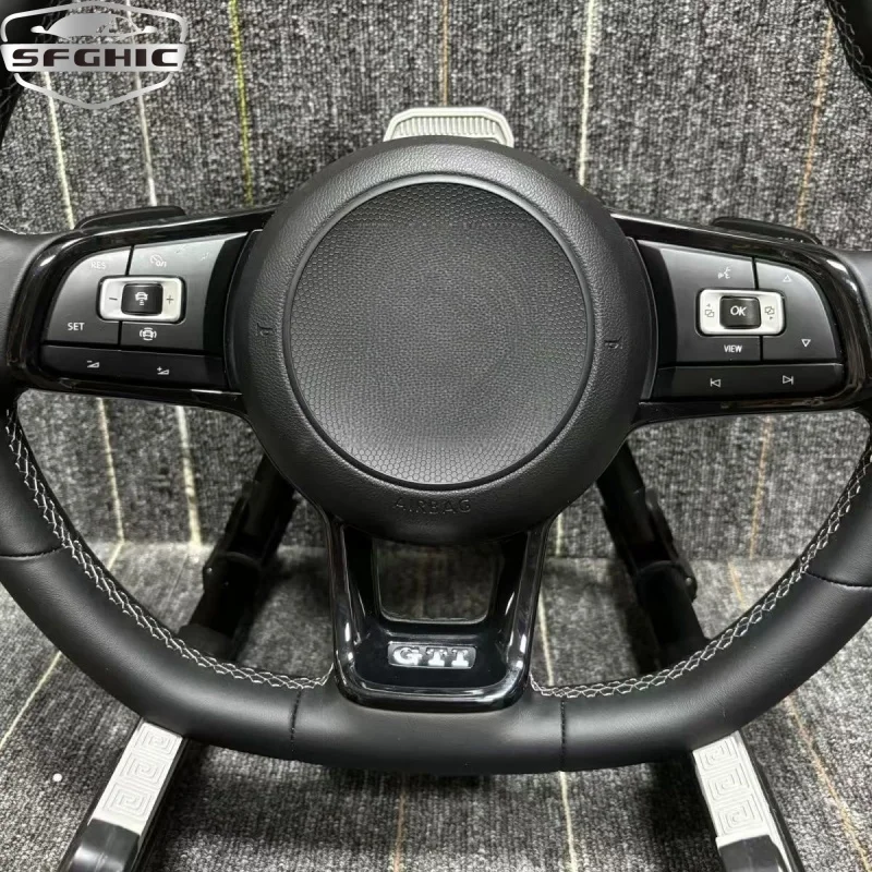 For Volkswagen GTI MK7.5 Jetta Passat Golf Scirocco Polo Touareg full leather steering wheel Old to new Modification VW