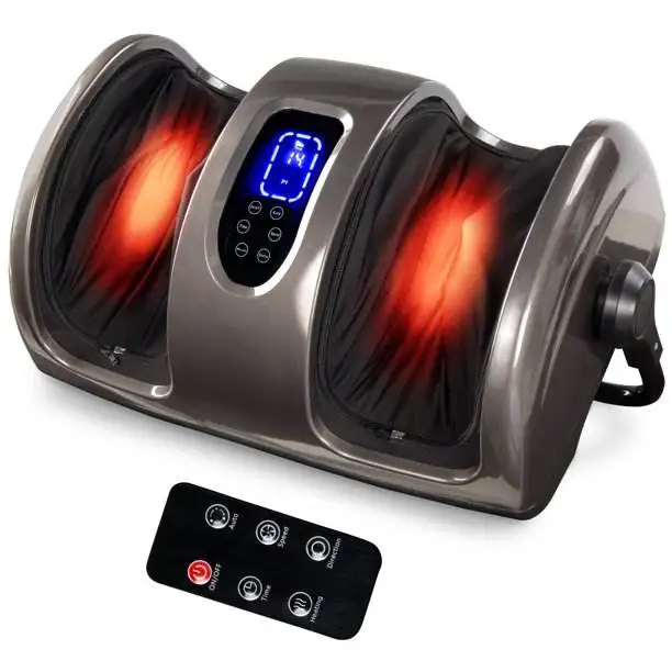 Supportable Adjust Angle Infrared Heating Relaxation Foot and Leg Massage Device With Remoter and Touch Screen