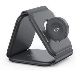 3 in 1 Magnetic Wireless Charger Foldable Fast Charging Station Compatible with AirPods Pro Pad Nano 3 in 1 Wireless Charger