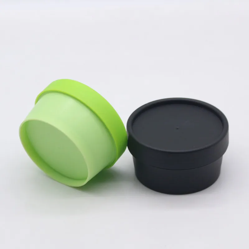 50mL 100mL 200ml Matte Black pp Plastic Jar 100g Cosmetic Creams Container With Inner Seal For Hair Care Product