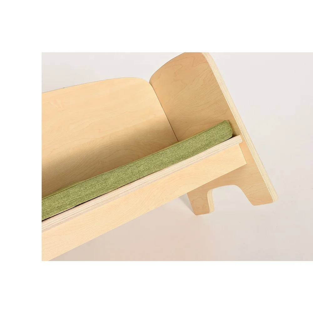 Montessori Preschool Furniture Daycare Kindergarten Sofa Chair Wooden Childcare Nursery Classroom Wooden Chair For Kids