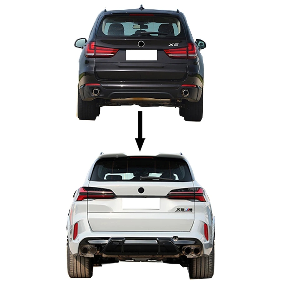 X5 F15 upgrade X5M F95 G05 LCI style body kit 2014-2018 front bumper head light hood LED diffuser F15 facelift car auto parts