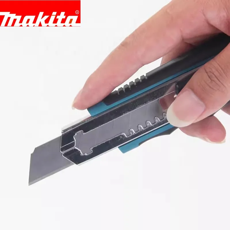 Original MAKITA Wallpaper Knife Heavy Duty Ultility Knife Large Box Cutting Knife Industrial Steel Blade Cutter