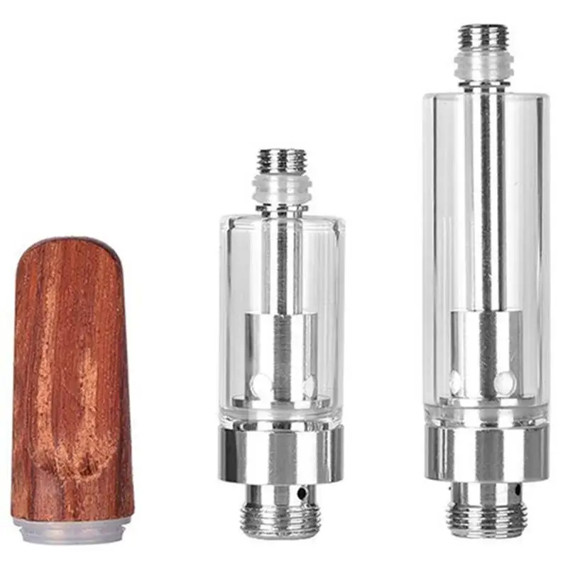 510 нить тележки 0 5 мл 1 керамическая Vape ручка электронная сигарета картриджи пустой деревянный наконечник