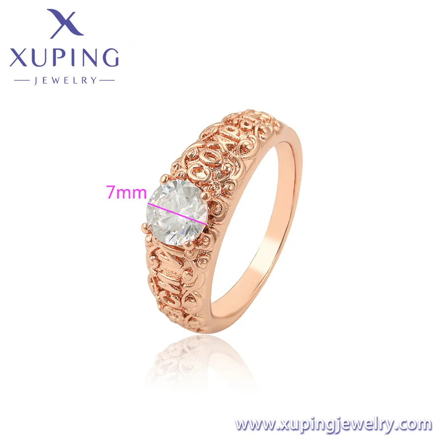 XUPING Jewelry Fashion Professional Manufacturers 14K 18K 24K Gold Plated Copper Jewelry Fashion Jewelry Rings
