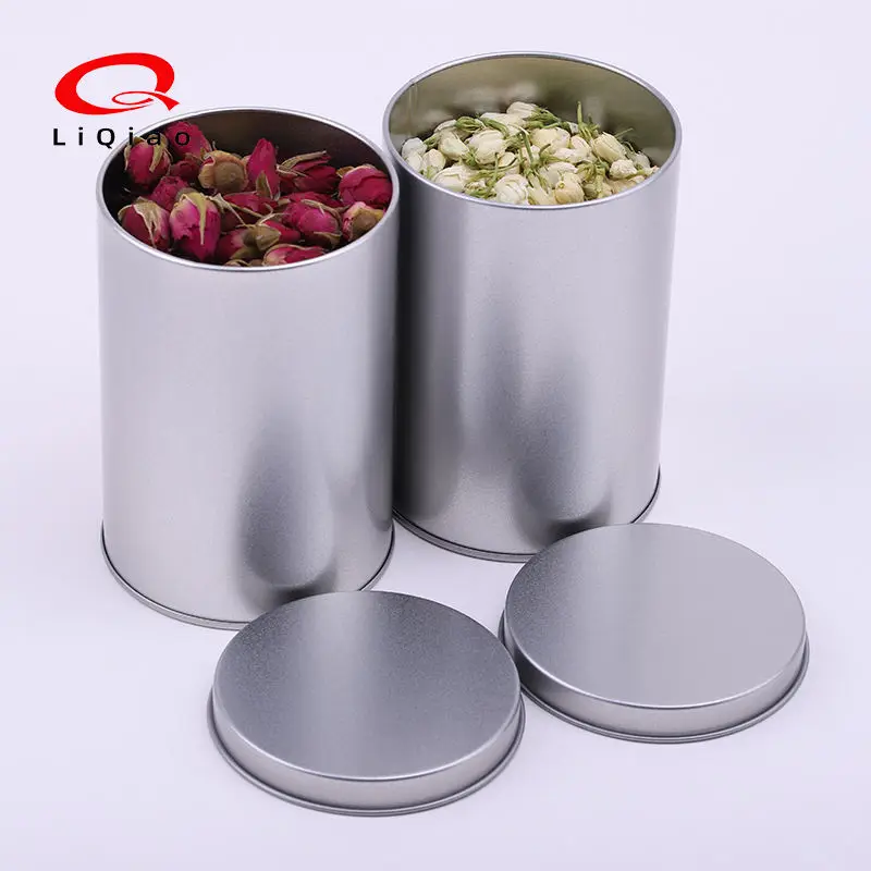 Manufacturers Customizable Embossing Flat Cover Tea Gift jar Tinplate Box Metal Packaging Coffee Bean Tin Can