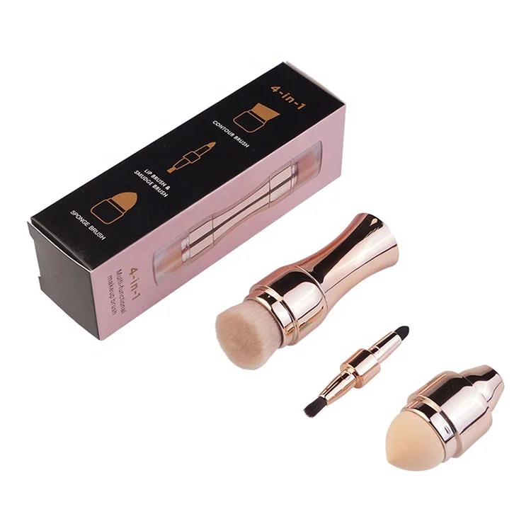Дорожная сумка для глаз, румяна, для смешивания, косметический комплект губы брови метка частного назначения кисти для макияжа 4 в 1 комплект