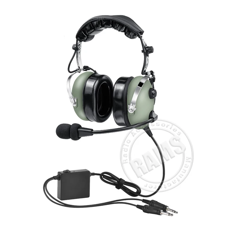 Factory wholesale GA dual plug ANR Pilot Headset  General Aircraft aviation headset