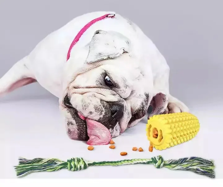 Popular selling Pet Chew Toy Interactive Dog Toy Corn Toothbrush Stick Cob Dog Teeth Cleaning toy