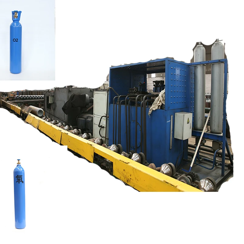 whole line of gas cylinder making machine,seamless oxygen gas cylinder making machine