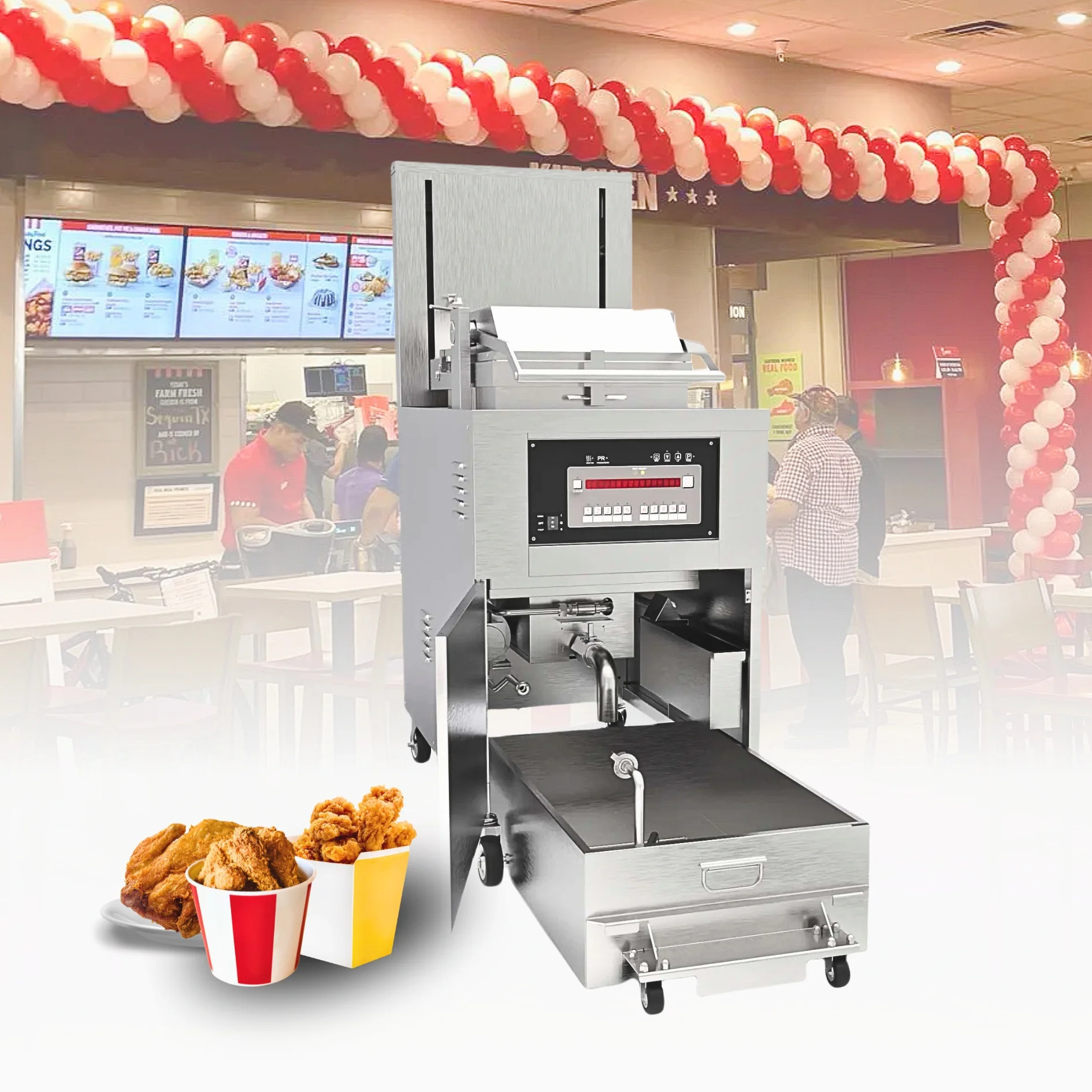 Эксклюзивное предложение Kuroma последовательные результаты приготовления Kfc 8 головок куриная фритюрница