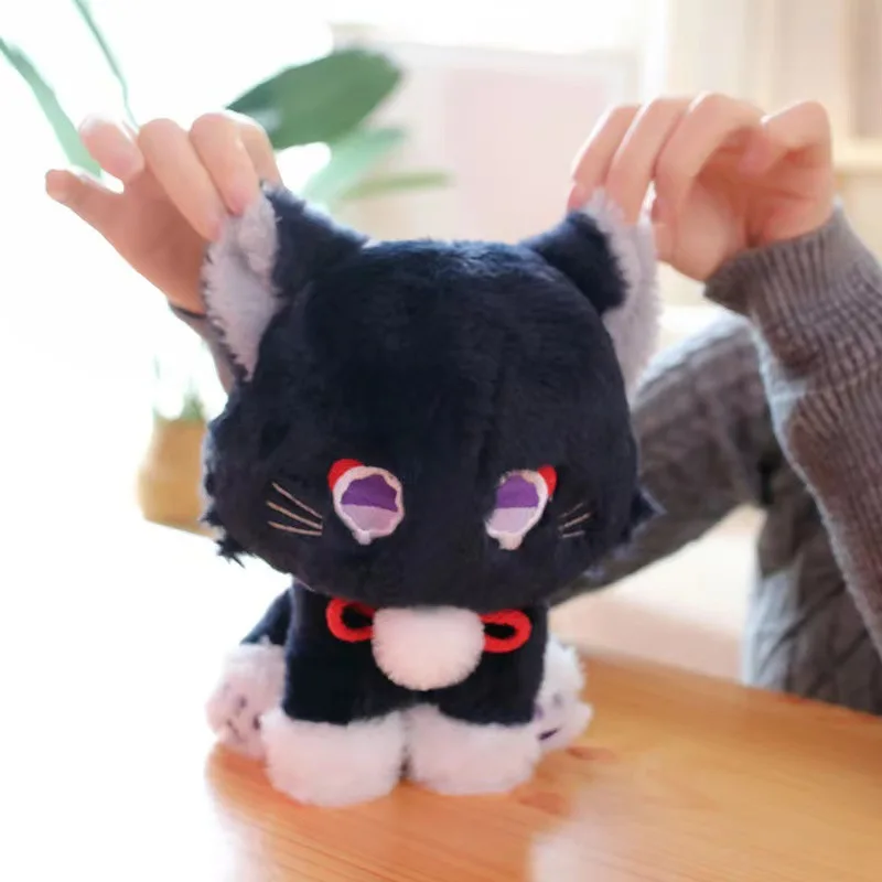 Wholesale Genshined Impact Cute Toy Fluffy Impact Wanderer Pet Scaramouche Cat Plush Toy Cosplay Mascot Doll Gift for Kids