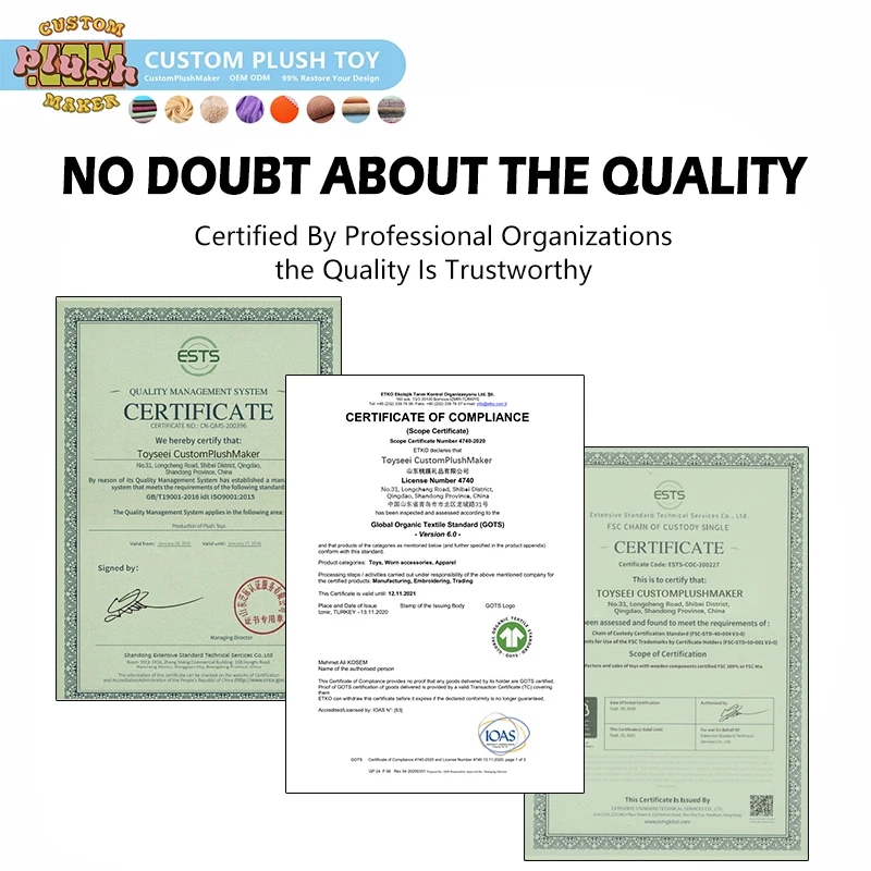 CustomPlushMaker Soft Custom Toys Stuffed Animals Custom PlushToy Plush Doll Manufacturer Filled with PP Cotton