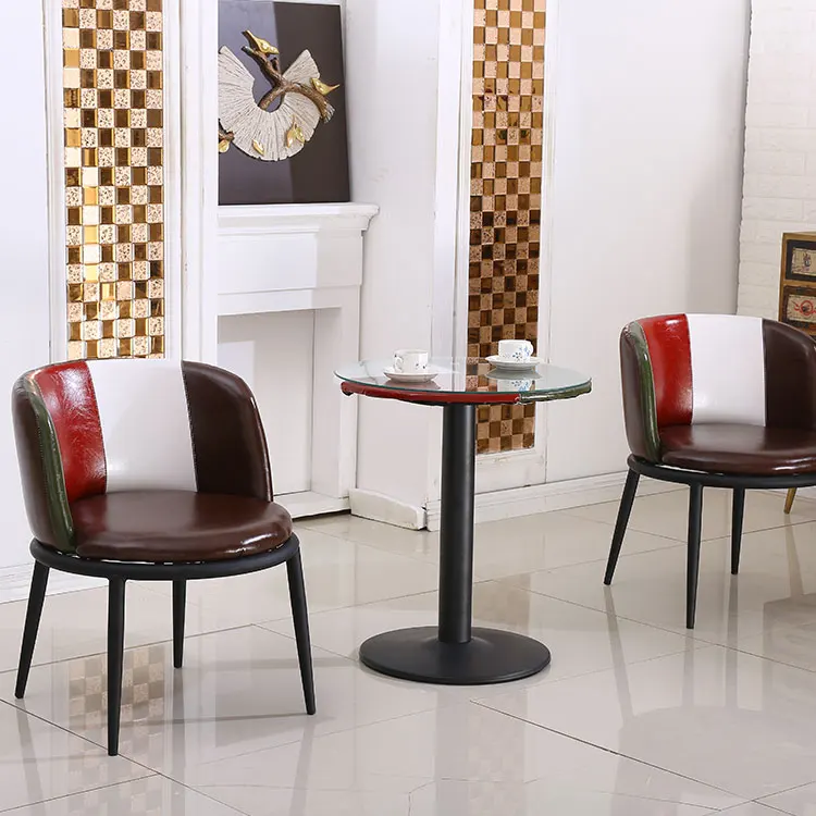 Рекламный обеденный стол, обеденный стул, кофейный стул, набор из трех предметов