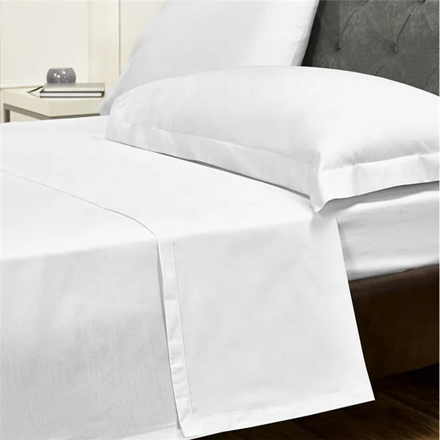 Manufacture of 100% algodon white bleached percale hotel sabana fabrics