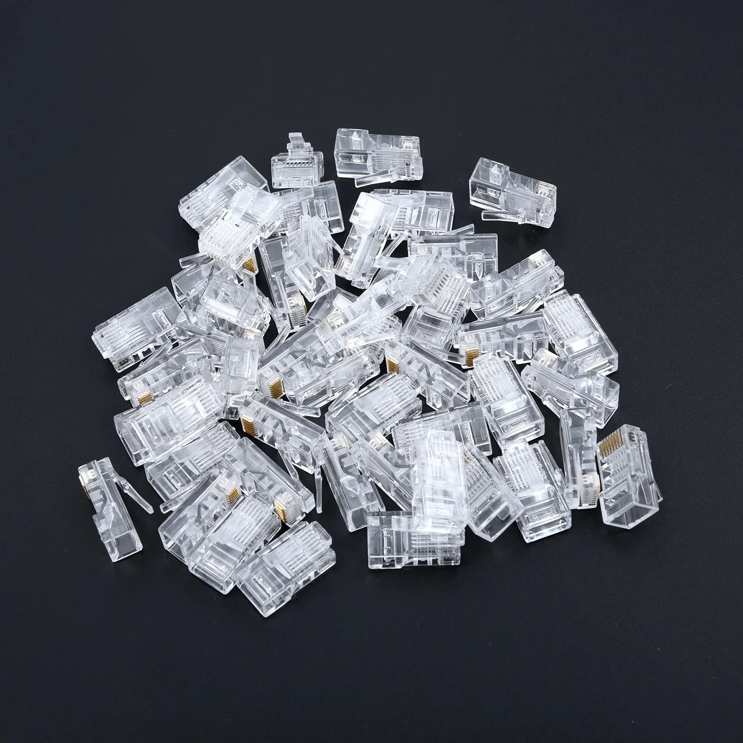  Высококачественный Кабельный разъем FSATECH lan utp cat6 rj45 8p8c с позолоченным кабельным разъемом