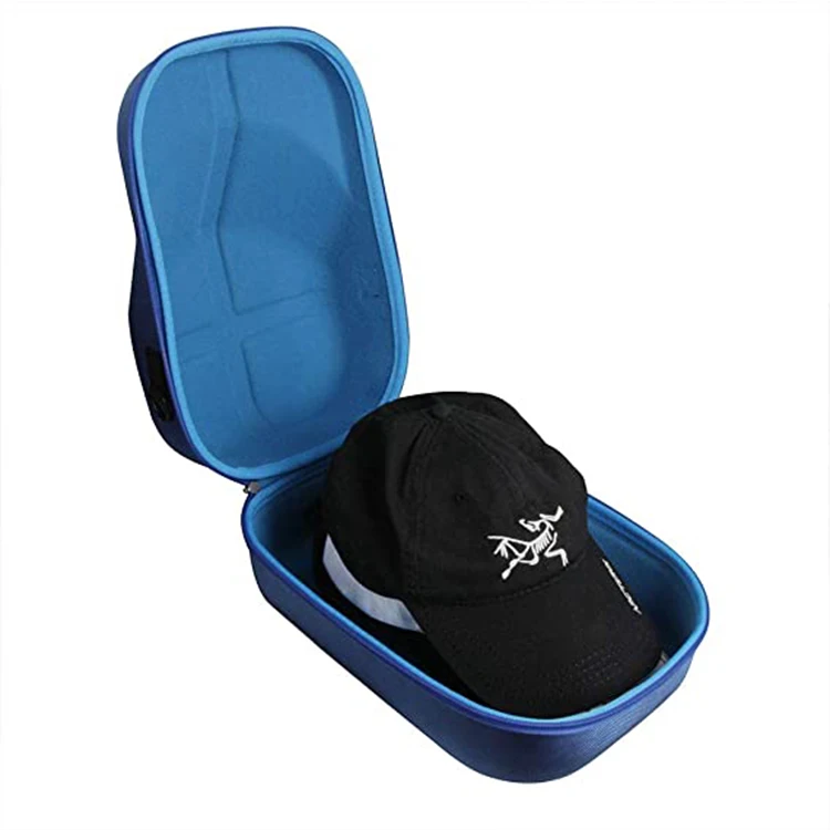 Custom EVA Baseball Hat Case Hard Travel Cap Carry Case For 6 Caps Hat Bag