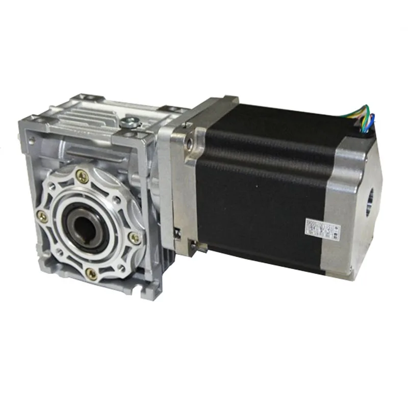 NMRV Series Small Aluminum Gearbox NMRV30 40 50 63 Worm Gear Speed Reducer For Stepper Motor 12V 24V Gear Motor