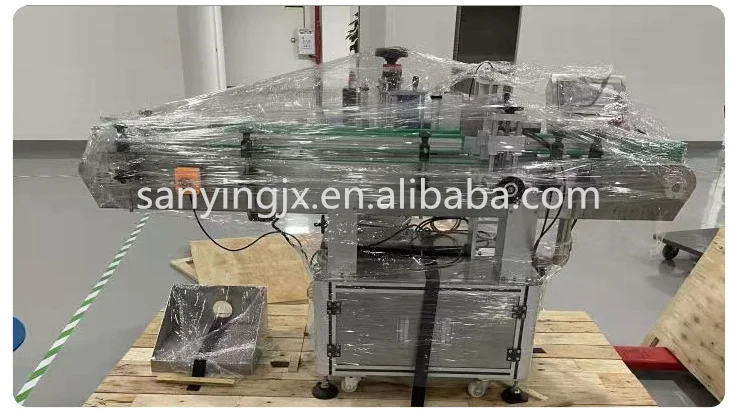 Automatic Reagent Tube Oral Liquid Penicillin Ampoule Bottle Labeler Small Round Medicine Bottle Sticker Labeling Machine