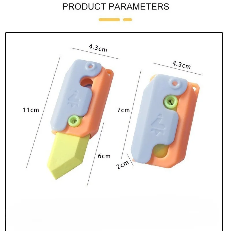 Creative Carrot Knife Eraser Decompression Toy Eraser Kawaii Stationery Erasers 5 Colors