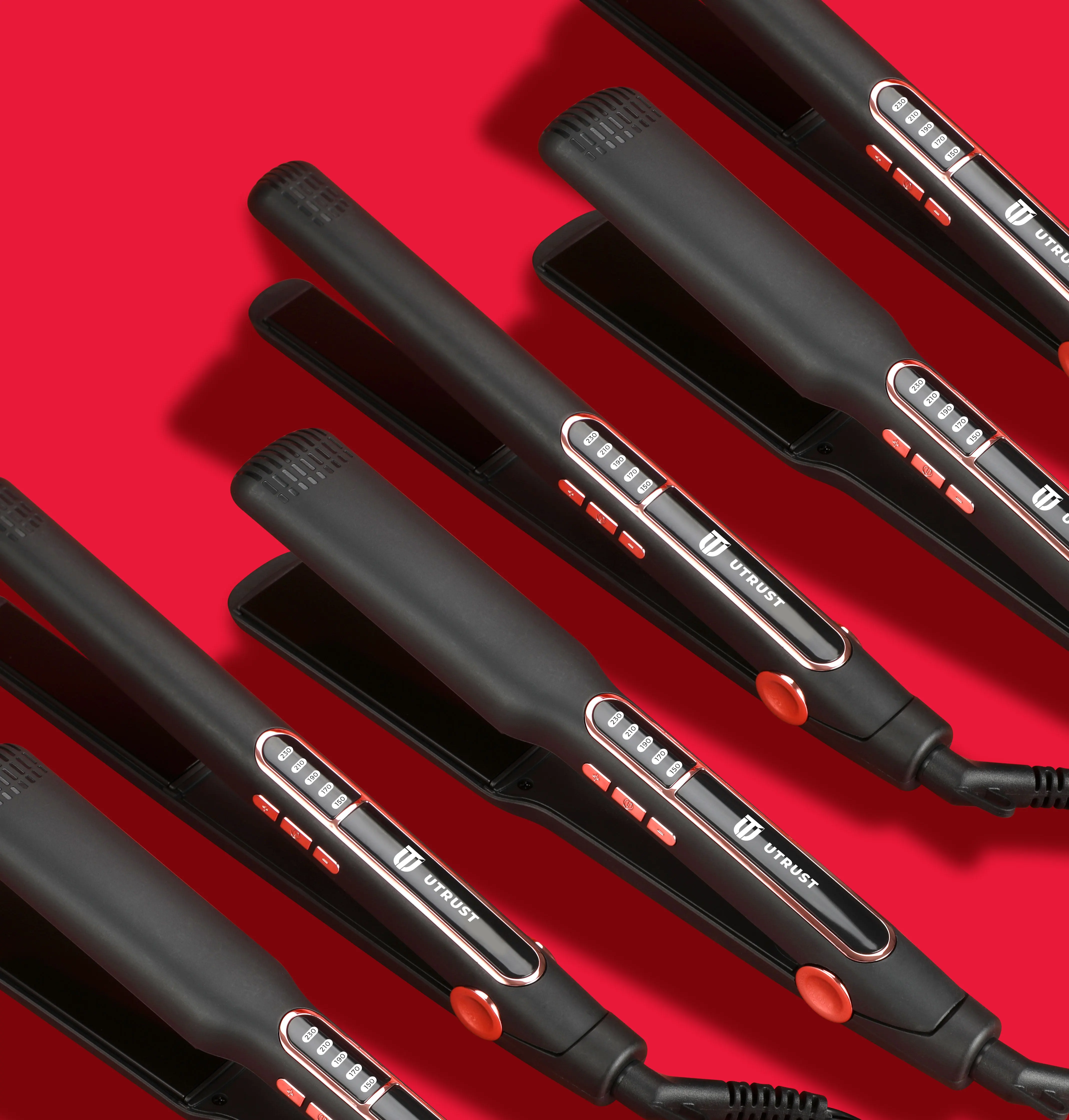 Оптовая продажа, профессиональный электрический титановый утюжок для волос с широкой пластиной 36 мм