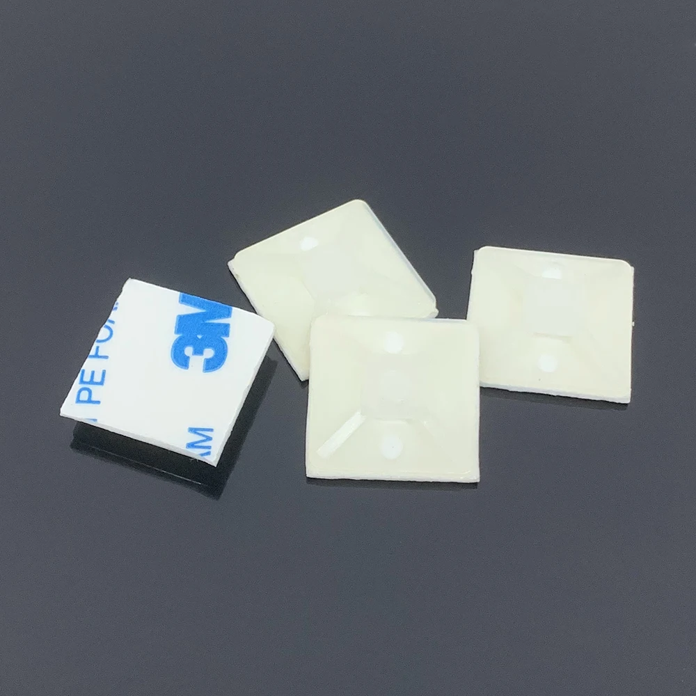 19*19 Tie Mount Back adhesive nylon fixed wire Cable Tie Mounts