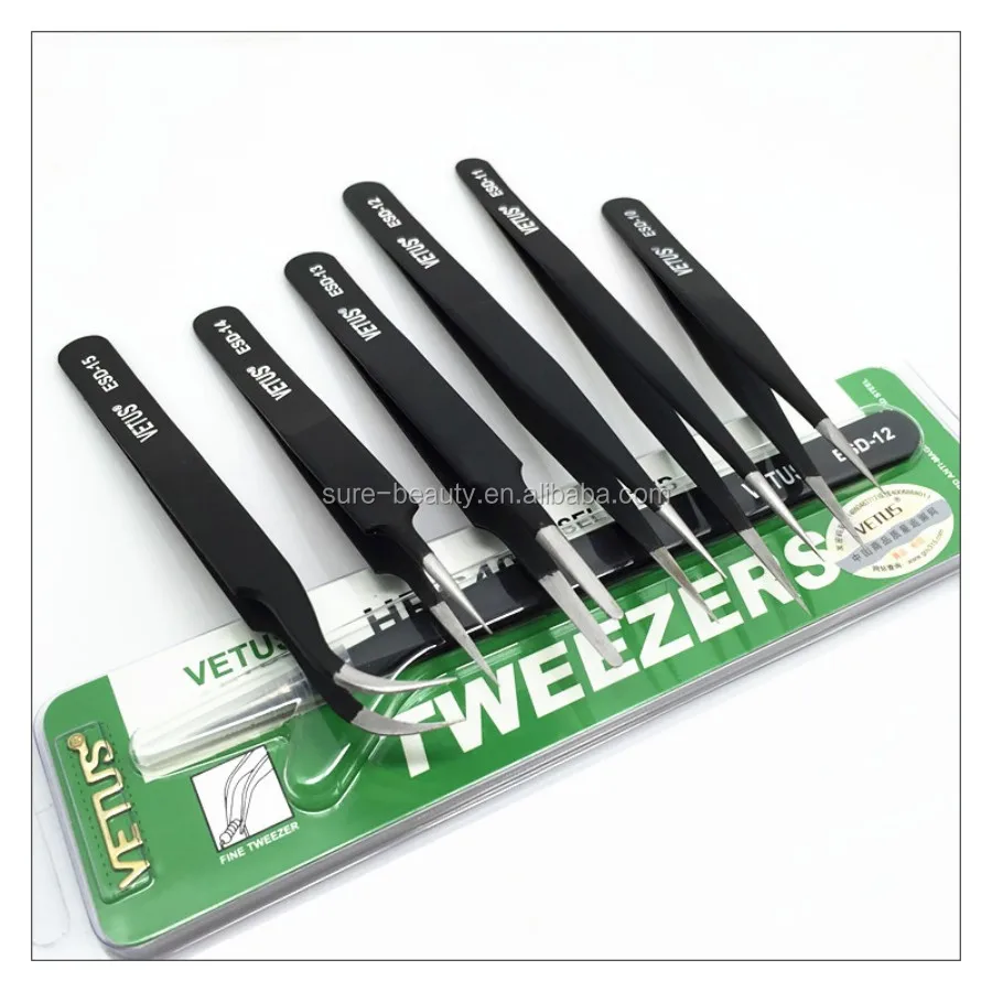 Original Vetus ST Tweezer Stainless Steel Eyelash Extension Tweezer