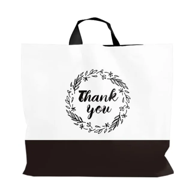 HDPE/LDPE Wholesale Cheap Price PE Packaging Plastic Bag Shopping Bag With Custom Logo