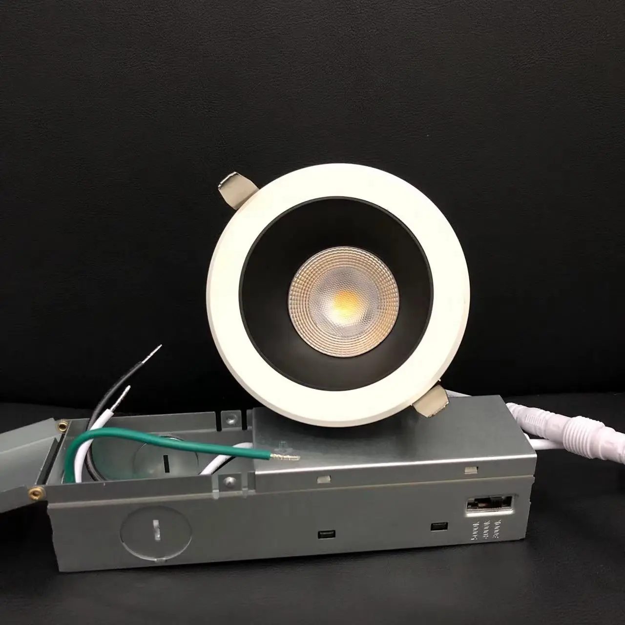 ETL ES LED downlight 3inch 12w 15w waterproof ip65 wet location air tight 5cct adjustable 2700K3000K4000K5000K6000K COB chips