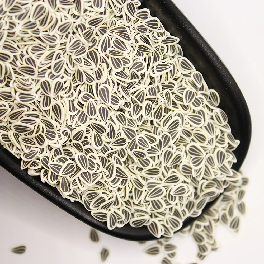 Семена подсолнуха полимерная Горячая глина полимерная для поделок своими руками крошечные милые пластиковые клейкие частицы грязь аксессуары для ногтей художественная наклейка