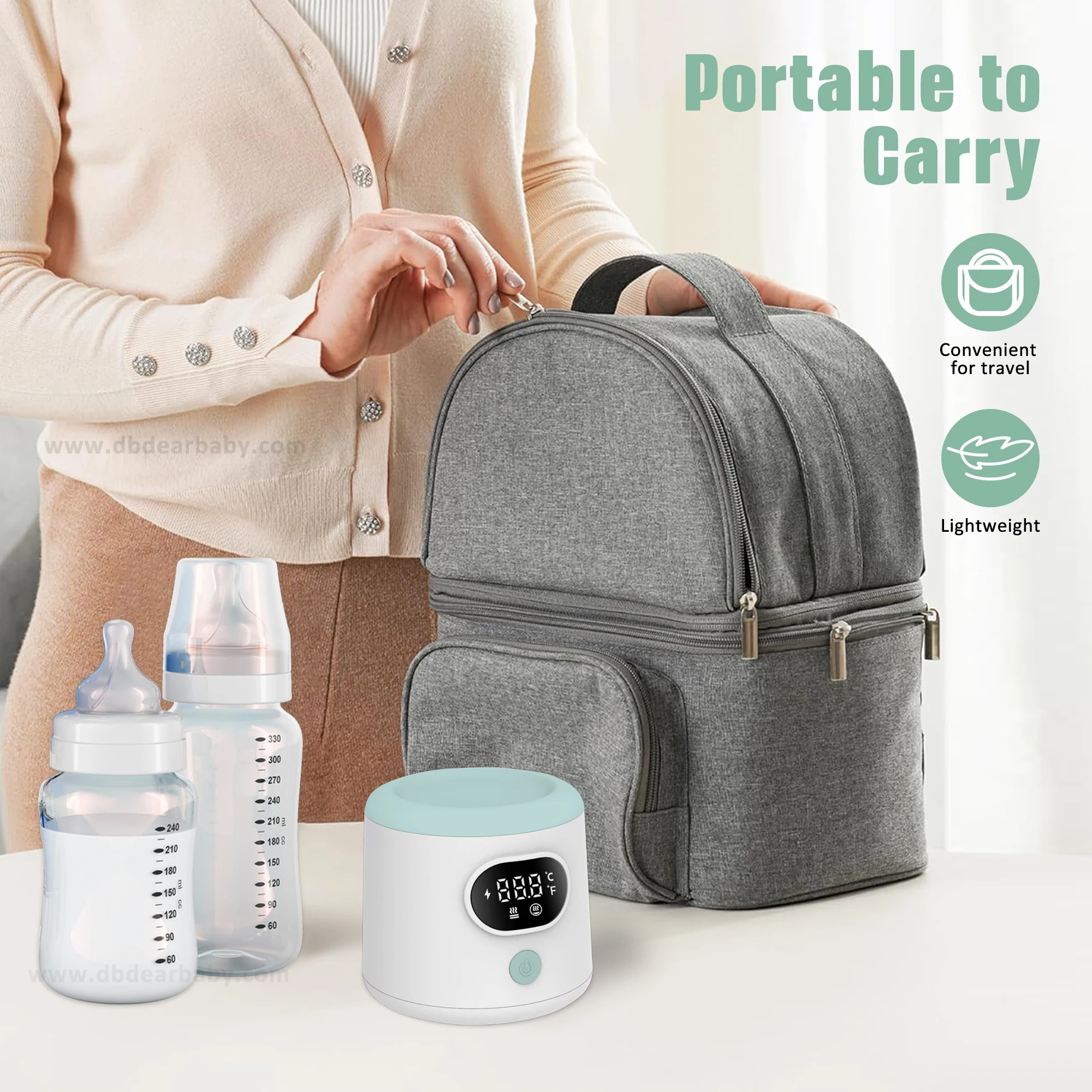 Wholesale Travel Bottle Warmer Portable Fast Heating Thermostat Milk Baby N4 Bottle Warmer