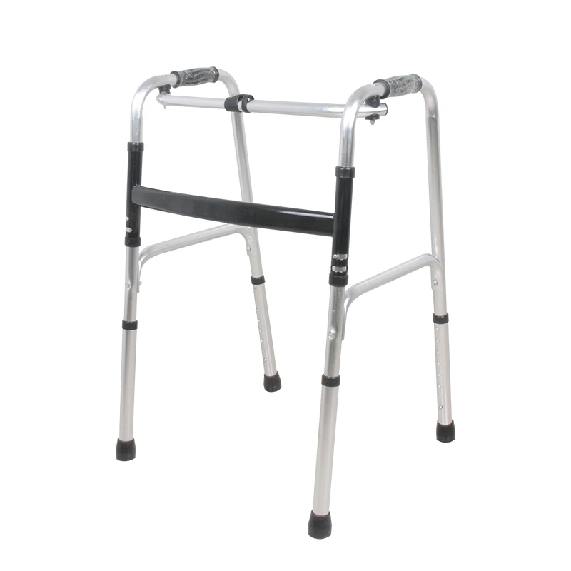 Adjustable Aluminum Old Man Walker Frame Disabled Adult Use Foldable Walking Zimmer Frame