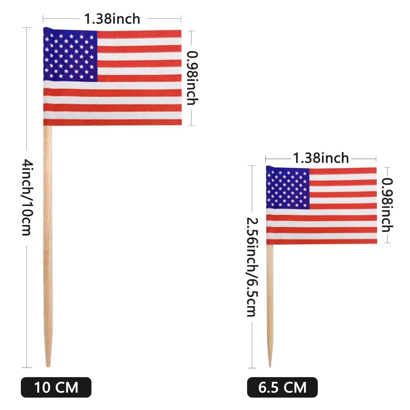 65MM and 100mm Customized Countries toothpick flags decorations cake flag picks cocktail