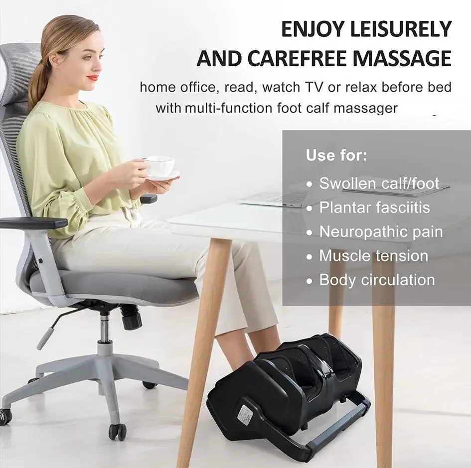hot selling 2023 Healthy Body Care Shiatsu Air Foot leg Massager Machine Equipment Product Top Rated calf and Foot Massager