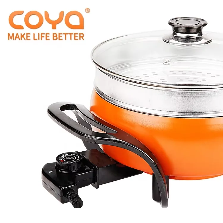 Factory Wholesale Price Electric Skillets Portable Household Electric Skillet And Cooking Pot