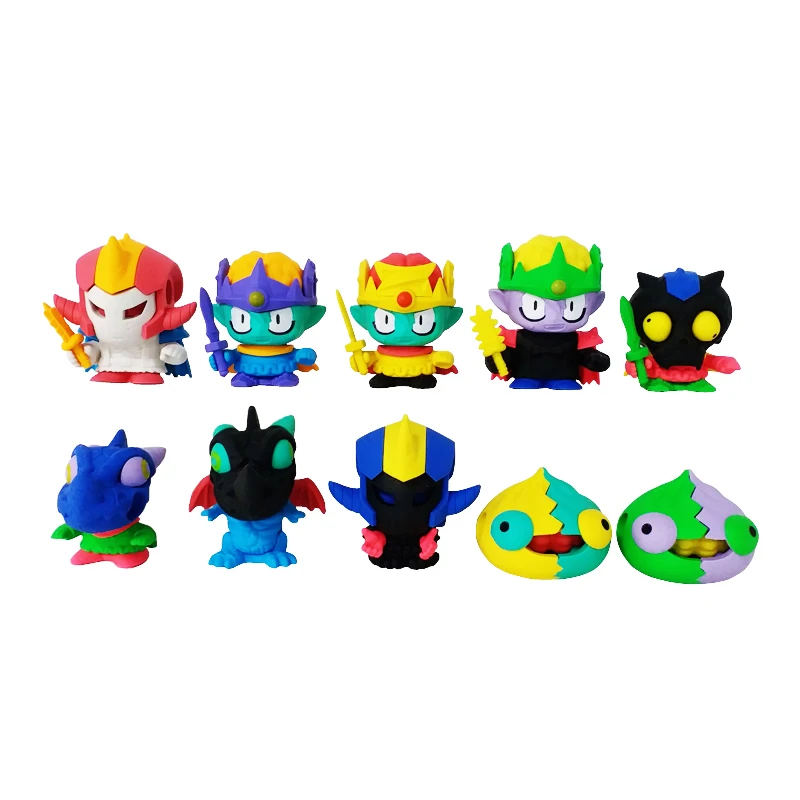 Fancy assemble figures 3D cartoon rubber