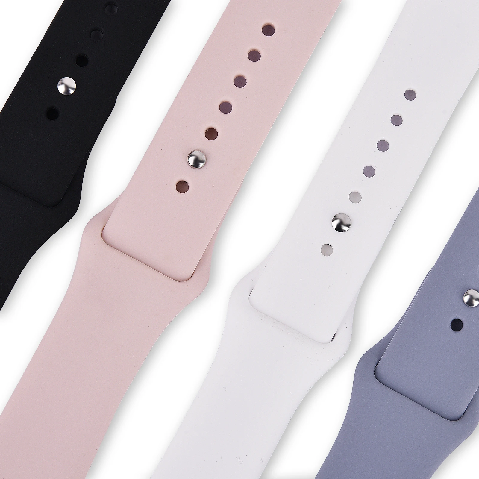  Силиконовый спортивный ремешок для Apple Watch Series 3 4 5 6/SE 38 мм 40 42 44 Лидер продаж