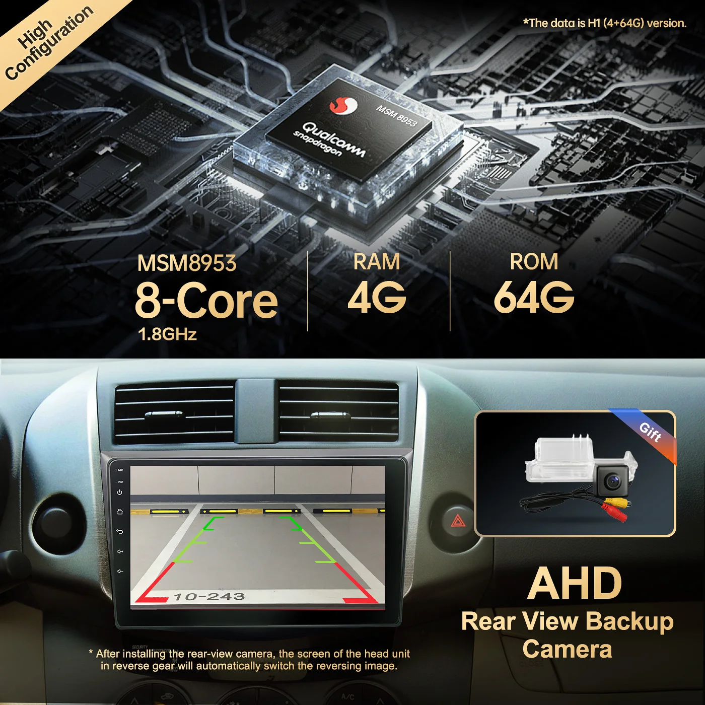  Автомобильный радиоприемник Android 10 0 QLED экран для Toyota RAV4 2006-2012 Авто стерео мультимедийная навигация видеоплеер GPS Carplay NO 2