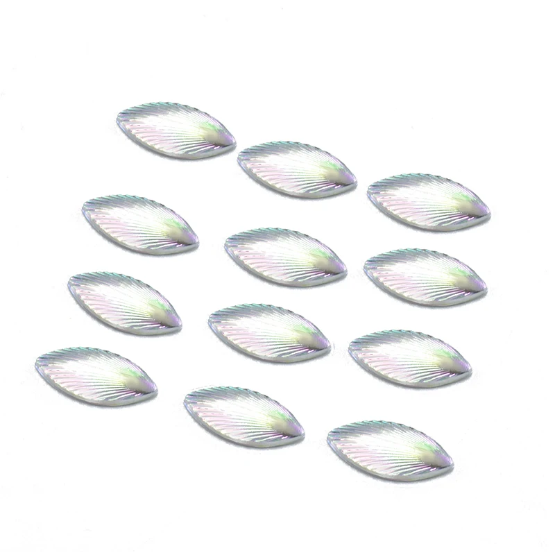 7 * 15mm acrylic horse eye patch mixed color shell pattern water droplet shaped flat bottom drill DIY Yakli jewelry accessories