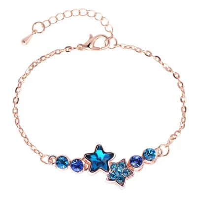 Wholesale Fashion Bracelet Cubic Zirconia Star Bracelet 2019 Gold Charm Pendant  Bracelet In Bulk
