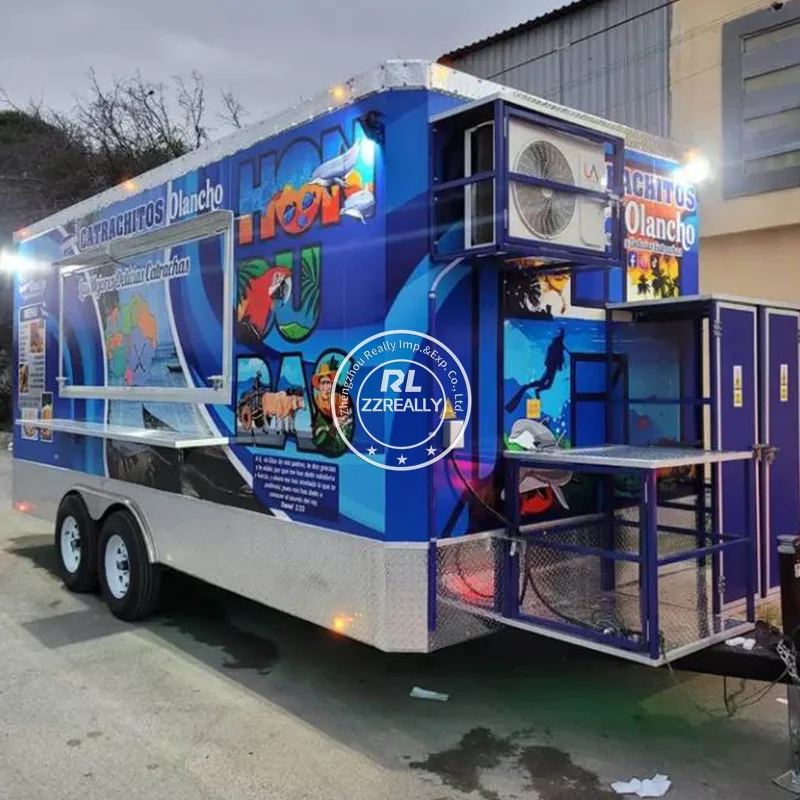 China Korean Mobile Food Trolley Carts Street Fast Food Kiosk Indoor Towable Bbq Steel Food Cart Car For Sale
