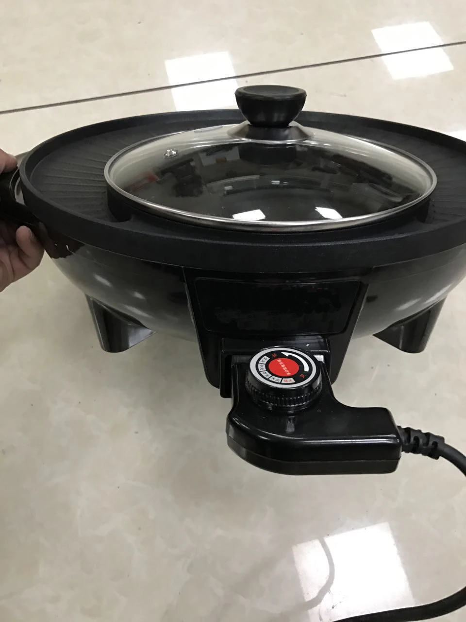 35cm nutril round electric hot pot grill