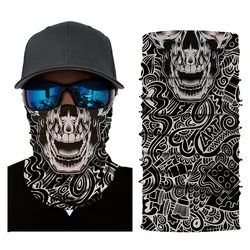 New Design Customized Buffs 25*50Cm Headwear Cooling Wholesale Skull Bandanas
