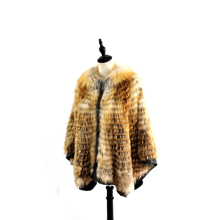 
Autumn New Classic Terse Real Fox Fur Shawl For Women 
