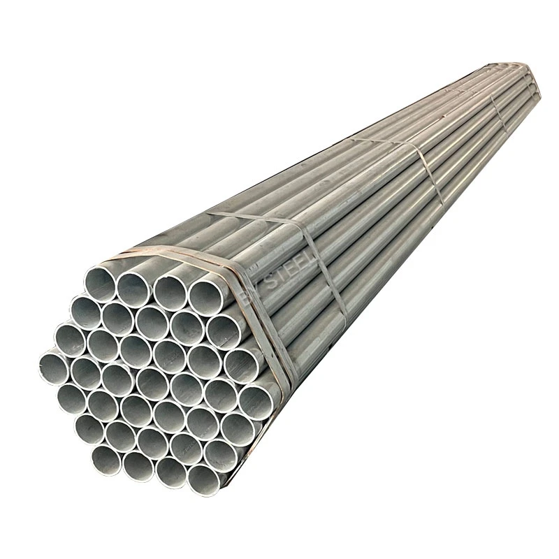 Greenhouse Structure 2.5 Inch Mild Steel Tube Pipe Pre Hot DIP Galvanized ERW Carbon Pipe